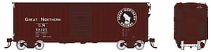 HO GN 40' Wood-sided Boxcar: GN - Mineral Red: 6-Pack #2