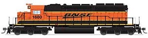 BNSF SWOOSH H3 SD40-2 #1680 PARAGON 4 DC/DCC/SOUND