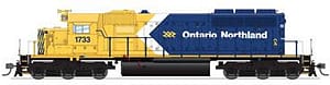 ONTARIO NORTHLAND SD40-2 #1733 PARAGON 4 DC/DCC/SOUND