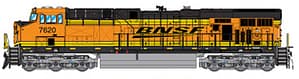 BNSF NEW IMAGE BLACK LOGO ES44DC - (4 RD #'S AVAILABLE)