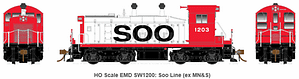 SOO LINE SW1200 RD# 1200 DC/SILENT