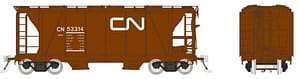HO Enterprise Covered Hopper: CN - MOW Red: 3-Pack #1