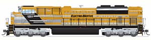 EMD SD70ACe, EMD Demo 1201, Yellow Progress Rail, No-Sound / DCC-Ready, HO
