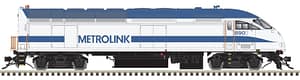 HO MP-36 SILVER METROLINK #890
