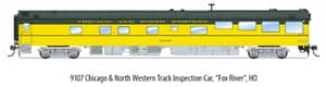 9107 Chicago & North Western Track Inspection Car, "Fox River", HO 92.95 RESERVATION
