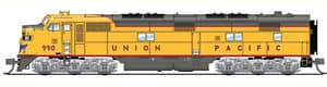 EMD E7A, UP 989, Yellow & Gray, 1960's Appearance, No-Sound / DCC-Ready, N