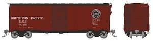 HO 1937 AAR 40' Boxcar - Square corner: SP: 6-Pack