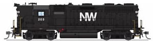 EMD GP35, N&W 214, Black w/ White, High Hood, No-Sound / DCC-Ready, HO