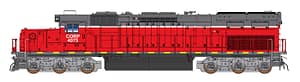 CORP SD40T-2 (3 RD #'S AVAILABLE)