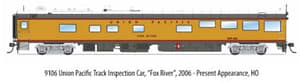 9106 Union Pacific Track Inspection Car, "Fox River", 2006 - Present Appearance, HO 92.95 RESERVATION