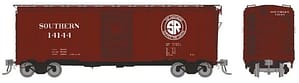 HO 1937 AAR 40' Boxcar - Square corner: Southern: 6-Pack