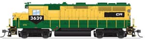 EMD GP35, CR 3639, RDG Yellow/Green w/ CR Patch, Paragon4 Sound/DCC/DC, HO