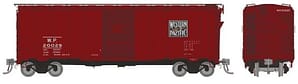 HO 1937 AAR 40' Boxcar - Square corner: WP: 6-Pack