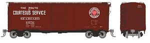 HO 1937 AAR 40' Boxcar - Round corner: Seaboard: 6-Pack