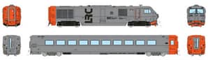 N LRC Trainset (DC/DCC/Sound): MLW/Dofasco Demo: Set (LRC-JV1 + 1 Coach)