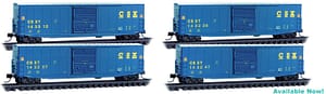 CSX BOXCAR FOUR PACK - FOAM INSERT - DO NOT ORDER IF YOU ALREADY RESERVED