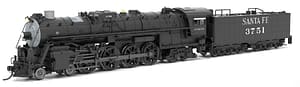 9400 ATSF 4-8-4, #3751, AS APPEARS TODAY, PARAGON4 SOUND/DC/DCC, N, W/ SMOKE