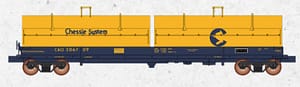HO C&O Chessie Coil Car #306652