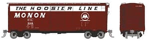 HO 1937 AAR 40' Boxcar - Round corner: CIL (Monon): 6-Pack