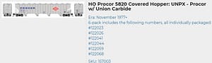 PROCOR-UNPX 6 PACK - UNION CARBIDE