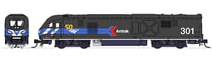 AMTRAK "DAY ONE" ALC-42 CHARGER #301 WITH 50TH ANNIVERSARY LOGO