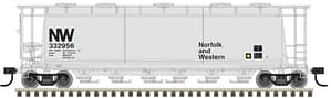 HO 6-BAY CYLINDRICAL HOPPER NORFOLK & WESTERN #332954