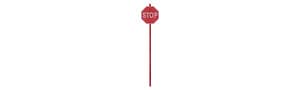 Ho Modern Stop Sign 15pcs