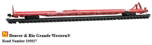 D&RGW 89FT FLATCAR RD# 105027