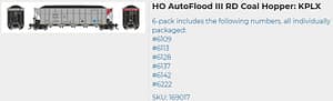 KPLX AUTOFLOOD III RD COAL HOPPER 6 PACK