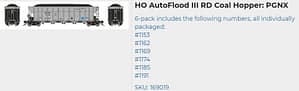 PGNX AUTOFLOOD III RD COAL HOPPER 6 PACK