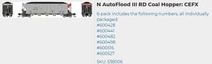 CEFX AUTOFLOOD III COAL HOPPER 6 PK