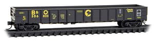 CHESSIE SYSTEM B&O 50FT STEEL SIDE GONDOLA 7 PCS LEFT
