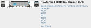 GLFX AUTOFLOOD III COAL HOPPER 6 PK