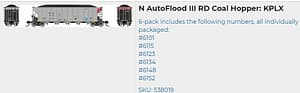 KPLX AUTOFLOOD III COAL HOPPER 6 PK