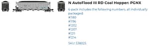 PGNX AUTOFLOOD III COAL HOPPER 6 PK