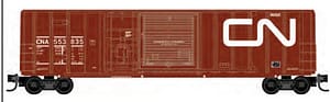 CN 50FT RIB SIDE BOXCAR RD# 553835 - AVAILABLE MID MONTH