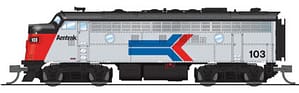 9240 EMD F7 AB, AMTRAK 103/153, PHASE I, A-UNIT PARAGON4 SOUND/DC/DCC, UNPOWERED B, N