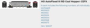 CEFX AUTOFLOOD III RD COAL HOPPER 6 PACK
