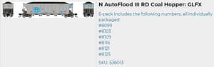 GLFX AUTOFLOOD III COAL HOPPER 6 PK