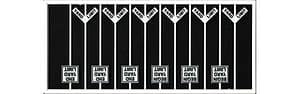 HO Yard Limit Signs 3 diff 12pcs
