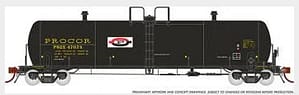 PROCOR 20K GALLON TANK CAR - PROX AS DELIVERED SPLIT "P" LOGO - 6 PACK #1