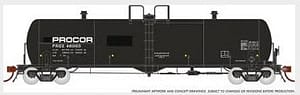 PROCOR 20K GALLON TANK CAR - PROX MODERN W/SMALL LOGO - 6 PACK #1