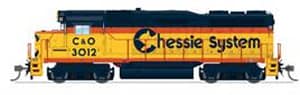 EMD GP30, C&O 3007, Chessie System, No-Sound / DCC-Ready, HO
