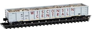 WISCONSIN CENTRAL 52FT GREENVILLE 2494 MILL GONDOLA WITH LOAD RD# 54080