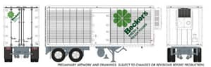 HO 26' Can-Car Trailer: Becker's Foods: #7709