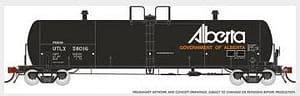 PROCOR 20K GALLON TANK CAR - UTLX GOV. OF ALBERTA AS DELIVERED - 6 PACK #1
