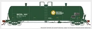PROCOR 20K GALLON TANK CAR - BC RAIL COMPANY SERVICE - 4 PACK