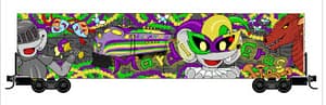 MARDI GRAS 60FT BOXCAR - 1 PC LEFT