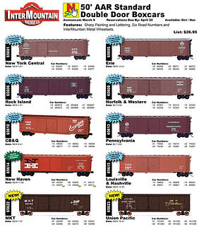 低価送料無料InterMountain 50ft standard double door boxcar Kit UP Union Pacific ユニオンパシフィック 外国車輌